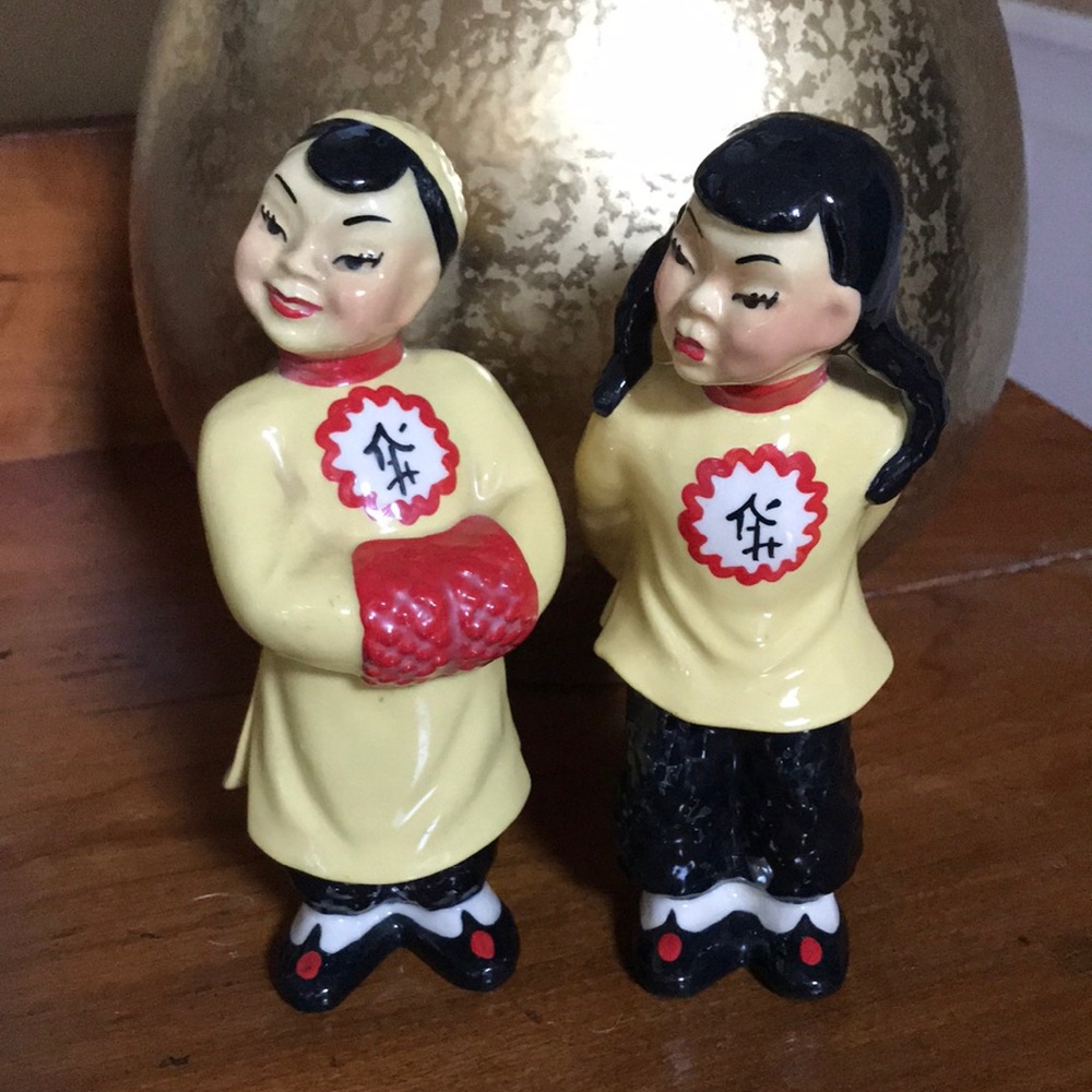 Vintage Asian Ceramic Arts Studio figurines